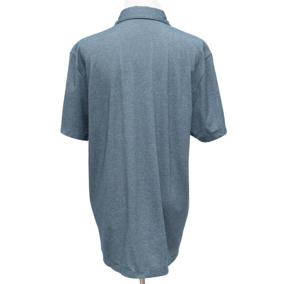 Zachary Prell Short Sleeve Golf Polo In Grey Size Large - Picture 3 of 9